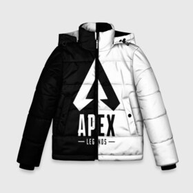 Зимняя куртка для мальчиков 3D с принтом APEX LEGENDS в Курске, ткань верха — 100% полиэстер; подклад — 100% полиэстер, утеплитель — 100% полиэстер | длина ниже бедра, удлиненная спинка, воротник стойка и отстегивающийся капюшон. Есть боковые карманы с листочкой на кнопках, утяжки по низу изделия и внутренний карман на молнии. 

Предусмотрены светоотражающий принт на спинке, радужный светоотражающий элемент на пуллере молнии и на резинке для утяжки | apex | legend | legends | titanfall | апекс | арех | бангалор | бладхаунд | верхушки | гибралтар | каустик | лайфлайн | легенда | легенды | ледженд | леджендс | мираж | орех | рэйф | титанфол