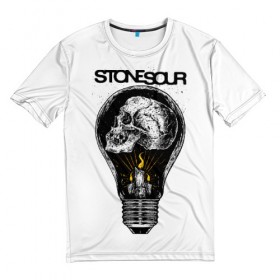 Мужская футболка 3D с принтом Stone Sour в Курске, 100% полиэфир | прямой крой, круглый вырез горловины, длина до линии бедер | Тематика изображения на принте: metal | rock | slipknot | stone sour | альтернатива | группы | кори тейлор | метал | музыка | ню метал | рок