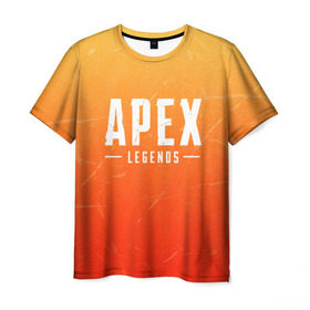 Мужская футболка 3D с принтом APEX LEGENDS в Курске, 100% полиэфир | прямой крой, круглый вырез горловины, длина до линии бедер | apex | apex legends | battle | battle royal | titanfall | апекс | апекс легендс | батл рояль | битва | война | королевская битва