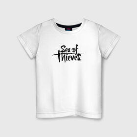 Детская футболка хлопок с принтом Sea of Thieves в Курске, 100% хлопок | круглый вырез горловины, полуприлегающий силуэт, длина до линии бедер | Тематика изображения на принте: 