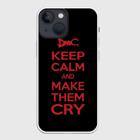 Чехол для iPhone 13 mini с принтом Keep Calm and Make Them Cry в Курске,  |  | 5 | cry | dante | devil | devil may cry | dmc | game | keep calm | may | данте | девил | дмс | край | мэй | неро