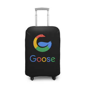 Чехол для чемодана 3D с принтом GOOSE в Курске, 86% полиэфир, 14% спандекс | двустороннее нанесение принта, прорези для ручек и колес | android | google | gussi | андройд | гуси