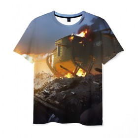 Мужская футболка 3D с принтом Танки в Курске, 100% полиэфир | прямой крой, круглый вырез горловины, длина до линии бедер | 23 февраля | tank | tanks | военные | война | вторая мировая | танк | танки | танкист | техника