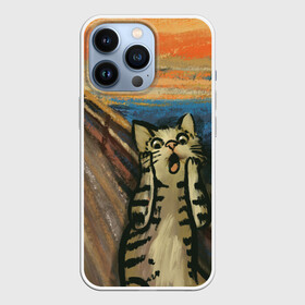 Чехол для iPhone 13 Pro с принтом Крик котика в Курске,  |  | cat | картина | кот | котик | котики | коты | котэ | кошак | крик | мем | приколы