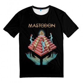 Мужская футболка 3D с принтом Mastodon в Курске, 100% полиэфир | прямой крой, круглый вырез горловины, длина до линии бедер | Тематика изображения на принте: leviathan | mastodon | metal | sludge metal | stoner | грув метал | группы | мастодон | метал | музыка | рок