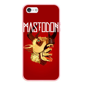 Чехол для iPhone 5/5S матовый с принтом Mastodon в Курске, Силикон | Область печати: задняя сторона чехла, без боковых панелей | leviathan | mastodon | metal | sludge metal | stoner | грув метал | группы | мастодон | метал | музыка | рок