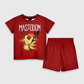 Детский костюм с шортами 3D с принтом Mastodon в Курске,  |  | leviathan | mastodon | metal | sludge metal | stoner | грув метал | группы | мастодон | метал | музыка | рок