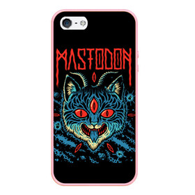 Чехол для iPhone 5/5S матовый с принтом Mastodon в Курске, Силикон | Область печати: задняя сторона чехла, без боковых панелей | leviathan | mastodon | metal | sludge metal | stoner | грув метал | группы | мастодон | метал | музыка | рок