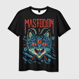 Мужская футболка 3D с принтом Mastodon в Курске, 100% полиэфир | прямой крой, круглый вырез горловины, длина до линии бедер | Тематика изображения на принте: leviathan | mastodon | metal | sludge metal | stoner | грув метал | группы | мастодон | метал | музыка | рок
