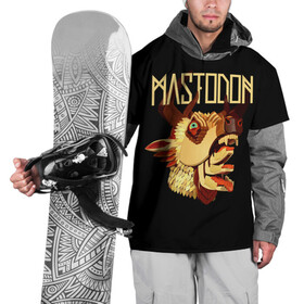 Накидка на куртку 3D с принтом Mastodon в Курске, 100% полиэстер |  | leviathan | mastodon | metal | sludge metal | stoner | грув метал | группы | мастодон | метал | музыка | рок