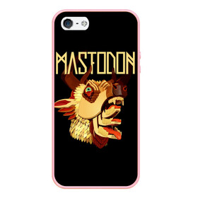 Чехол для iPhone 5/5S матовый с принтом Mastodon в Курске, Силикон | Область печати: задняя сторона чехла, без боковых панелей | leviathan | mastodon | metal | sludge metal | stoner | грув метал | группы | мастодон | метал | музыка | рок