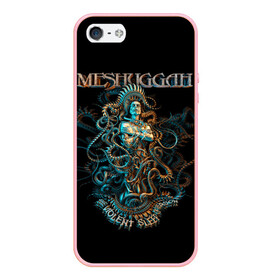 Чехол для iPhone 5/5S матовый с принтом Meshuggah в Курске, Силикон | Область печати: задняя сторона чехла, без боковых панелей | Тематика изображения на принте: djent | jens kidman | meshuggah | metal | грув метал | группы | метал | мешуга | музыка | рок