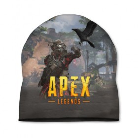 Шапка 3D с принтом APEX LEGENDS в Курске, 100% полиэстер | универсальный размер, печать по всей поверхности изделия | apex | apex legends | апекс | апекс легенд | апекс легендс | бой | игра | компьютерная игра | королевская битва | лучшее | онлайн игра | популярное | хит | шутер