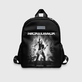 Детский рюкзак 3D с принтом Nickelback в Курске, 100% полиэстер | лямки с регулируемой длиной, сверху петелька, чтобы рюкзак можно было повесить на вешалку. Основное отделение закрывается на молнию, как и внешний карман. Внутри дополнительный карман. По бокам два дополнительных кармашка | Тематика изображения на принте: dark horse | feed the machine | nickelback | no fixed adress | группы | метал | музыка | никлбэк | рок | хард рок | чед крюгер