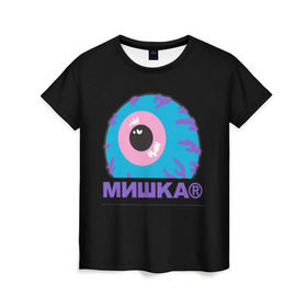 Женская футболка 3D с принтом Mishka NYC в Курске, 100% полиэфир ( синтетическое хлопкоподобное полотно) | прямой крой, круглый вырез горловины, длина до линии бедер | addict | keep watch | mishka | mishkanyc | nyc | ski patrol crewneck | tessa violet | бренд | мишка | стритвер | тесса виолет | уличная мода | урбан стаил