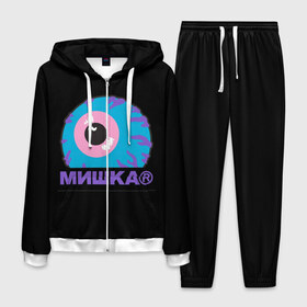 Мужской костюм 3D с принтом Mishka NYC в Курске, 100% полиэстер | Манжеты и пояс оформлены тканевой резинкой, двухслойный капюшон со шнурком для регулировки, карманы спереди | Тематика изображения на принте: addict | keep watch | mishka | mishkanyc | nyc | ski patrol crewneck | tessa violet | бренд | мишка | стритвер | тесса виолет | уличная мода | урбан стаил