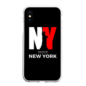 Чехол для iPhone XS Max матовый с принтом New York City в Курске, Силикон | Область печати: задняя сторона чехла, без боковых панелей | america | city | large | liberty | new york | sculpture | statue | symbol | usa | америка | большие | буквы | город | графика | жизни | иллюстрация | искусство | мода | нью йорк | рисунок | свободы | силуэт | символ | скульптура | статуя