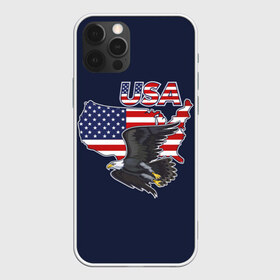 Чехол для iPhone 12 Pro Max с принтом USA в Курске, Силикон |  | america | bald | bir | eagle | flag | stars and stripes | usa | америка | белоголовый | графика | жизни | звездно полосатый | иллюстрация | искусство | карта | контур | летит | мода | орёл | птица | рисунок | силуэт | символ