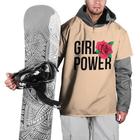 Накидка на куртку 3D с принтом Girl Power в Курске, 100% полиэстер |  | 