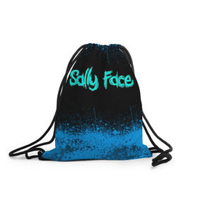 Рюкзак-мешок 3D с принтом Sally Face (19) в Курске, 100% полиэстер | плотность ткани — 200 г/м2, размер — 35 х 45 см; лямки — толстые шнурки, застежка на шнуровке, без карманов и подкладки | face | fisher | larry johnson | mask | sally | sally face | sally fisher | демоны | духи | маска | призраки | салли | салли фейс | салли фишер | фейс