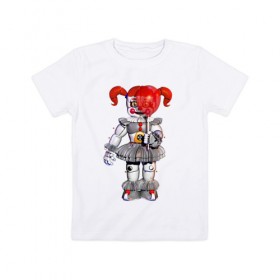 Детская футболка хлопок с принтом Five Nights At Freddy`s в Курске, 100% хлопок | круглый вырез горловины, полуприлегающий силуэт, длина до линии бедер | Тематика изображения на принте: 