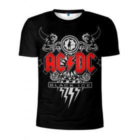 Мужская футболка 3D спортивная с принтом AC/DC в Курске, 100% полиэстер с улучшенными характеристиками | приталенный силуэт, круглая горловина, широкие плечи, сужается к линии бедра | ac dc | acdc | группы | метал | музыка | рок | хард рок | эйси диси | эйсидиси