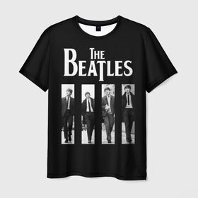 Мужская футболка 3D с принтом The Beatles в Курске, 100% полиэфир | прямой крой, круглый вырез горловины, длина до линии бедер | beatles | the beatles | битлз | битлс | битлы | группы | джон леннон | джордж харрисон | легенды | музыка | пол маккартни | ринго старр | рок