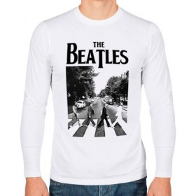 Мужской лонгслив хлопок с принтом The Beatles в Курске, 100% хлопок |  | beatles | the beatles | битлз | битлс | битлы | группы | джон леннон | джордж харрисон | легенды | музыка | пол маккартни | ринго старр | рок