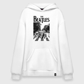 Худи SuperOversize хлопок с принтом The Beatles в Курске, 70% хлопок, 30% полиэстер, мягкий начес внутри | карман-кенгуру, эластичная резинка на манжетах и по нижней кромке, двухслойный капюшон
 | beatles | the beatles | битлз | битлс | битлы | группы | джон леннон | джордж харрисон | легенды | музыка | пол маккартни | ринго старр | рок