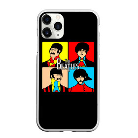 Чехол для iPhone 11 Pro Max матовый с принтом The Beatles в Курске, Силикон |  | beatles | the beatles | битлз | битлс | битлы | группы | джон леннон | джордж харрисон | легенды | музыка | пол маккартни | ринго старр | рок