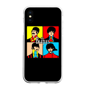 Чехол для iPhone XS Max матовый с принтом The Beatles в Курске, Силикон | Область печати: задняя сторона чехла, без боковых панелей | beatles | the beatles | битлз | битлс | битлы | группы | джон леннон | джордж харрисон | легенды | музыка | пол маккартни | ринго старр | рок