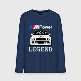 Мужской лонгслив хлопок с принтом BMW Power LEGEND в Курске, 100% хлопок |  | bmw | legend | motorsport | power | авто | автомобиль | бмв | бумер | бэха | крутая | легенда | машина | немецкое | тачка