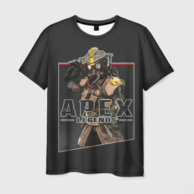 Мужская футболка 3D с принтом Apex Legends в Курске, 100% полиэфир | прямой крой, круглый вырез горловины, длина до линии бедер | 