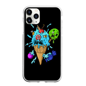 Чехол для iPhone 11 Pro матовый с принтом Мороженое Монстр в Курске, Силикон |  | candy | ice cream | marshmallow | monster | monsters | oreo | sweets | zombie | зомби | леденец | леденцы | маршмеллоу | монстр | монстры | мороженое | орео | сладости