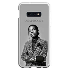 Чехол для Samsung S10E с принтом ASAP ROCKY в Курске, Силикон | Область печати: задняя сторона чехла, без боковых панелей | Тематика изображения на принте: aap | asap | mob | rap | rocky | testing | альбом | американский | асап | банда | моб | раким | реп | роки | рэп | рэпер | тестинг | эйсап | эсап