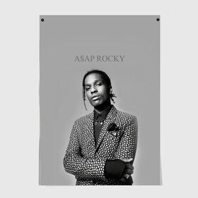 Постер с принтом A$AP ROCKY в Курске, 100% бумага
 | бумага, плотность 150 мг. Матовая, но за счет высокого коэффициента гладкости имеет небольшой блеск и дает на свету блики, но в отличии от глянцевой бумаги не покрыта лаком | aap | asap | mob | rap | rocky | testing | альбом | американский | асап | банда | моб | раким | реп | роки | рэп | рэпер | тестинг | эйсап | эсап