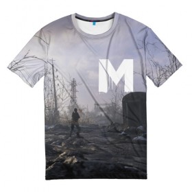 Мужская футболка 3D с принтом M в Курске, 100% полиэфир | прямой крой, круглый вырез горловины, длина до линии бедер | exodus | metro | stalker | артем | исход | метро | сталкер | эксодус