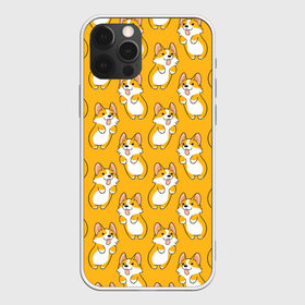 Чехол для iPhone 12 Pro Max с принтом Корги Паттерн 2 в Курске, Силикон |  | Тематика изображения на принте: веселый | лапочка | милый | мимими | оранжевый | пес | песик | собака | счастье | щенок