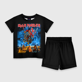 Детский костюм с шортами 3D с принтом Iron Maiden в Курске,  |  | Тематика изображения на принте: heavy metal | iron maiden | metal | айрон мейден | группы | метал | музыка | рок | хеви метал