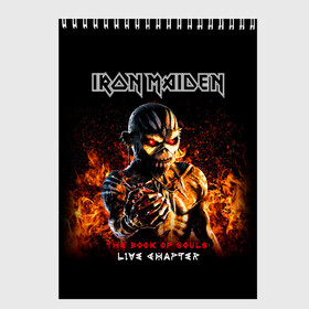 Скетчбук с принтом Iron Maiden в Курске, 100% бумага
 | 48 листов, плотность листов — 100 г/м2, плотность картонной обложки — 250 г/м2. Листы скреплены сверху удобной пружинной спиралью | heavy metal | iron maiden | metal | айрон мейден | группы | метал | музыка | рок | хеви метал