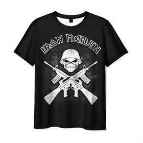Мужская футболка 3D с принтом Iron Maiden в Курске, 100% полиэфир | прямой крой, круглый вырез горловины, длина до линии бедер | heavy metal | iron maiden | metal | айрон мейден | группы | метал | музыка | рок | хеви метал
