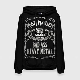 Женская толстовка 3D с принтом Iron Maiden в Курске, 100% полиэстер  | двухслойный капюшон со шнурком для регулировки, мягкие манжеты на рукавах и по низу толстовки, спереди карман-кенгуру с мягким внутренним слоем. | heavy metal | iron maiden | metal | айрон мейден | группы | метал | музыка | рок | хеви метал