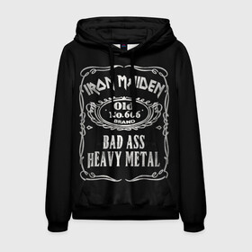 Мужская толстовка 3D с принтом Iron Maiden в Курске, 100% полиэстер | двухслойный капюшон со шнурком для регулировки, мягкие манжеты на рукавах и по низу толстовки, спереди карман-кенгуру с мягким внутренним слоем. | heavy metal | iron maiden | metal | айрон мейден | группы | метал | музыка | рок | хеви метал