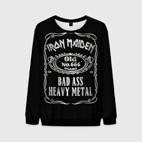 Мужской свитшот 3D с принтом Iron Maiden в Курске, 100% полиэстер с мягким внутренним слоем | круглый вырез горловины, мягкая резинка на манжетах и поясе, свободная посадка по фигуре | heavy metal | iron maiden | metal | айрон мейден | группы | метал | музыка | рок | хеви метал