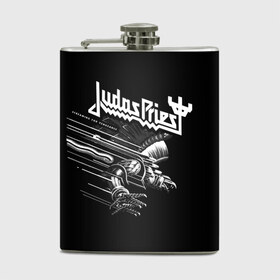 Фляга с принтом Judas Priest в Курске, металлический корпус | емкость 0,22 л, размер 125 х 94 мм. Виниловая наклейка запечатывается полностью | Тематика изображения на принте: judas priest | metal | rock | группы | метал | музыка | рок | хард рок | хэви метал