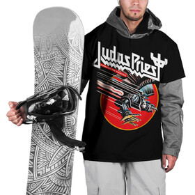 Накидка на куртку 3D с принтом Judas Priest в Курске, 100% полиэстер |  | Тематика изображения на принте: judas priest | metal | rock | группы | метал | музыка | рок | хард рок | хэви метал