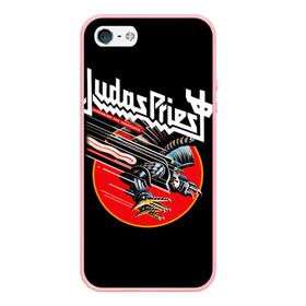 Чехол для iPhone 5/5S матовый с принтом Judas Priest в Курске, Силикон | Область печати: задняя сторона чехла, без боковых панелей | judas priest | metal | rock | группы | метал | музыка | рок | хард рок | хэви метал