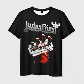 Мужская футболка 3D с принтом Judas Priest в Курске, 100% полиэфир | прямой крой, круглый вырез горловины, длина до линии бедер | Тематика изображения на принте: judas priest | metal | rock | группы | метал | музыка | рок | хард рок | хэви метал
