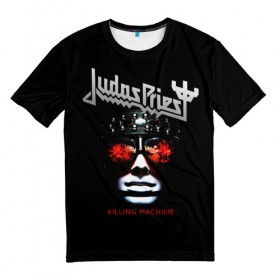 Мужская футболка 3D с принтом Judas Priest в Курске, 100% полиэфир | прямой крой, круглый вырез горловины, длина до линии бедер | judas priest | metal | rock | группы | метал | музыка | рок | хард рок | хэви метал