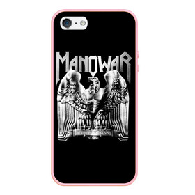 Чехол для iPhone 5/5S матовый с принтом Manowar в Курске, Силикон | Область печати: задняя сторона чехла, без боковых панелей | heavy metal | manowar | power metal | группы | метал | музыка | пауэр метал | рок | хеви метал